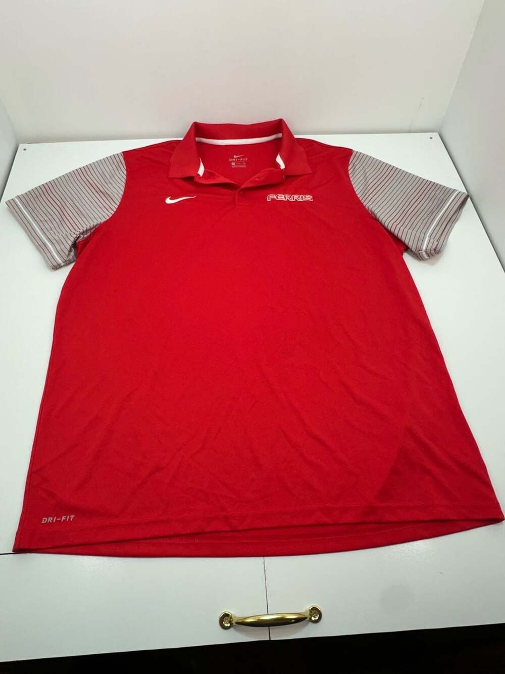 D135 Nike Ferris Dri-Fit Red Polo Shirt XXL